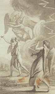 Illustration till Ewalds "Adam och Eva". V av J.F. Clemens