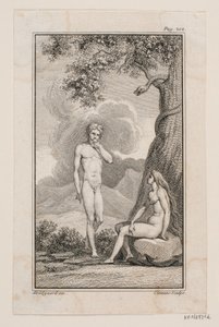 Illustration till Johannes Ewalds "Adam och Eva" IV av J.F. Clemens