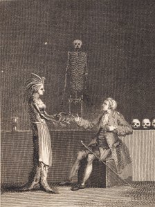 Niels Klim i anatomikammaren av J.F. Clemens