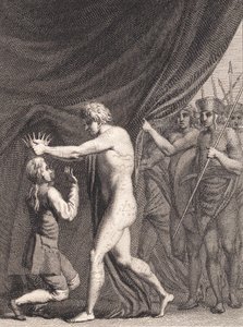 Niels Klim kröns till Qvamiternas kejsare av J.F. Clemens