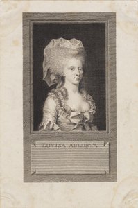 Porträtt av prinsessan Louisa Agusta av J.F. Clemens