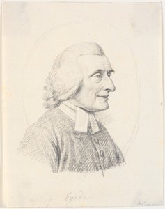 Porträtt av prästen Paul Egede (1709-89) av J.F. Clemens