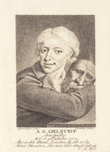 Skådespelaren Adam Gottlob Gielstrup (1753-1830) av J.F. Clemens