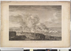 Slaget vid Reden den 2 april 1801 av J.F. Clemens