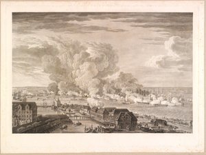 Slaget vid Reden den 2 april 1801 av J.F. Clemens