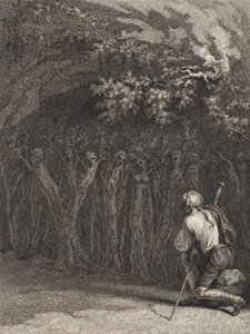 Trämänniskor i bön på den oförstående gudens dag av J.F. Clemens