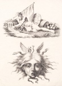 Öresund. Medusa huvud av J.F. Clemens