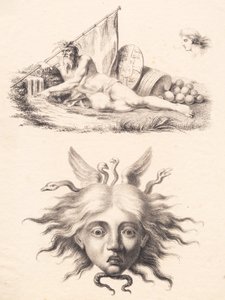 Öresund. Medusa huvud av J.F. Clemens