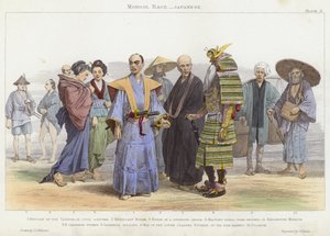 Mongol Race, japansk (färgad gravyr)