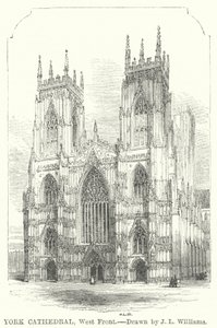 York Cathedral, West Front (gravyr)
