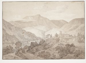 Cappucinerkloster i Spoleto av J.L. Lund