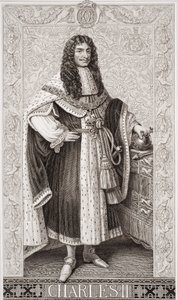 Karl II (1630-85) från "Illustrations of English and Scottish History", volym I.