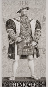 Henry VIII (1491-1547) från "Illustrationer av engelsk och skotsk historia" volym I