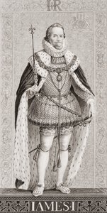 James I (1566-1625) från "Illustrationer av engelsk och skotsk historia" volym I