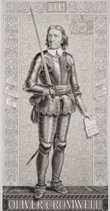 Oliver Cromwell (1599-1658) från "Illustrationer av engelsk och skotsk historia" volym I av J.L. Williams