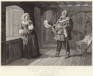 Falstaff och fru Ford, Merry Wives of Windsor, akt III, scen III