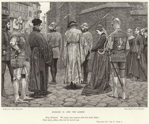 Richard II och drottningen, Richard II, Akt V, Scen I