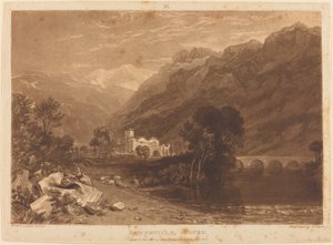 Bonneville, publicerad 1816. av Joseph Mallord William Turner