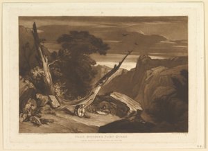 Från Spensers Fairy Queen Liber Studiorum, del VII, skylt 36, juni 1811. av Joseph Mallord William Turner