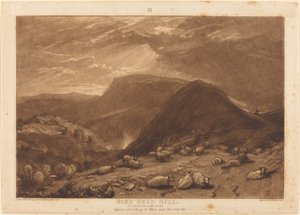 Hind Head Hill, publicerad 1811. av Joseph Mallord William Turner