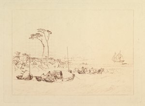 Inverary Castle and Town, Skottland Liber Studiorum, del XIII, 1816. av Joseph Mallord William Turner