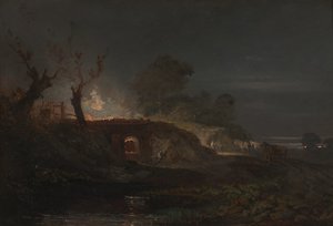 Kalkugnen vid Coalbrookdale, ca. 1797. av Joseph Mallord William Turner