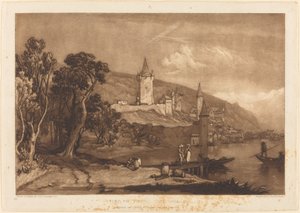 Ville de Thun, publicerad 1816. av Joseph Mallord William Turner