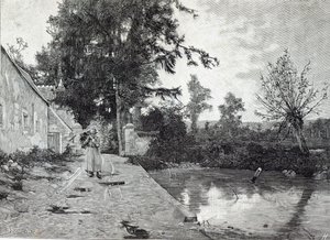Efter regnet, från Leisure Hour, 1888 av J.M. Barnsley