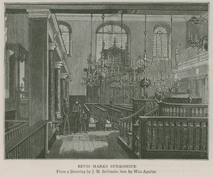 Bevis Marks synagoga av J.M. Belisario