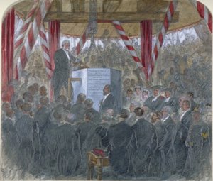 Nedläggning av huvudstenen till Holborn Viaduct, City of London, 3 juni 1867 av JP