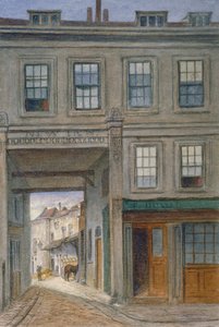 Utsikt över New Inn, Old Bailey, City of London, 1868