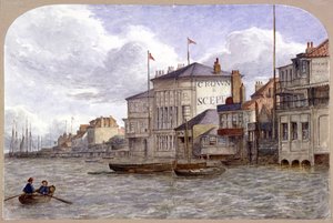 Vy över Crown And Scepter Inn, Greenwich, London, c1870
