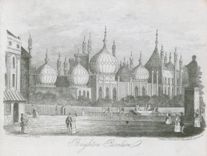 Översikt över Brighton Pavilion av J.T. Wood