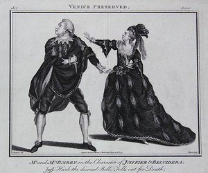 "Hark the dystre bell tolls out for death", scen från "Venice Presevr