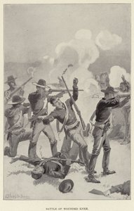 Slaget vid Wounded Knee (litho)