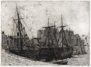 Castle Rushen - Isle of Man av J. Alden Weir