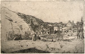 Hamn--Insle of Man av J. Alden Weir