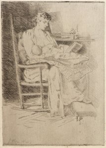 Mor och barn nr 2 av J. Alden Weir
