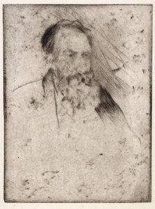 Porträtt av Albert P. Ryder av J. Alden Weir