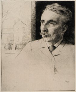 Porträtt av John F. Weir av J. Alden Weir