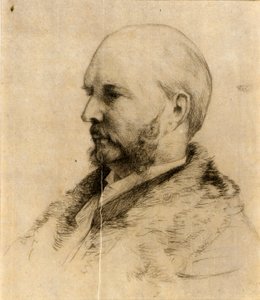 Porträtt av Robert Hoe av J. Alden Weir