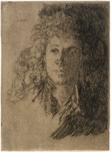 Porträtt av en flicka av J. Alden Weir