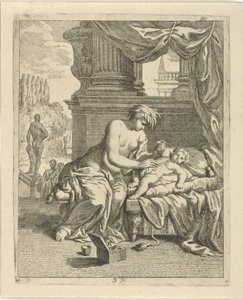 Thetis smetar ut Achilles med ambrosia Scener ur Achilles liv (serietitel) Vitam et mortem achilli (serietitel)