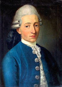 Porträtt av en ung man Wolfgang Amadeus Mozart, 1772
