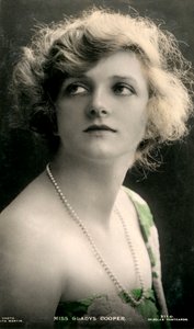 Gladys Cooper 1888-1971, engelsk skådespelerska, tidigt 1900-tal.