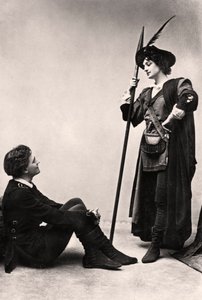 Lilian Braithwaite 1873-1948 och Henry Ainley 1875-1945, 1907.
