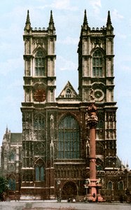 Westminster Abbey, London, tidigt 1900-tal.