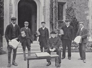 Hallaton Hare Pie Festival, kyrkoherden och deputationen av J. Benjamin Stone