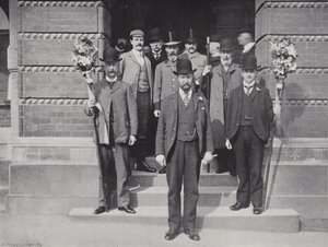 Hocktide på Hungerford, Constable och Tutti Men av J. Benjamin Stone