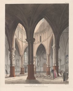 Temple Church, 1 september 1809, 1 september 1809. av J. Bluck